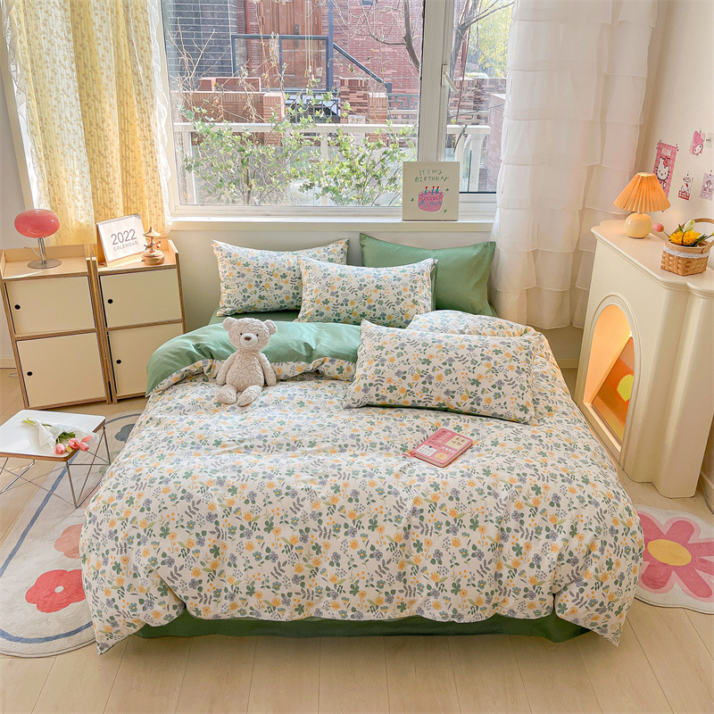 꽃 예술 스트림-녹색