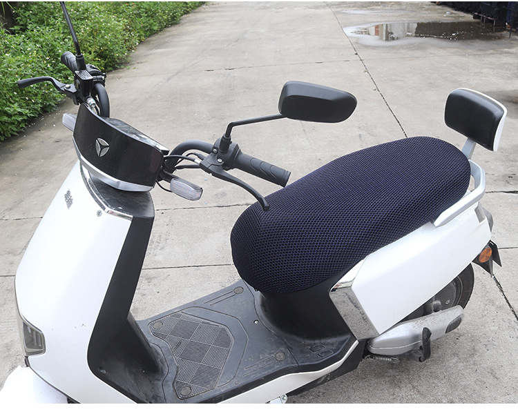 Summer Motorcycle Sun Protection Mesh Seat Cover Electric Scooter Heat Insulation Breathable Seat Cushion Cover Seat Cover