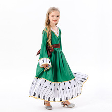 亚马逊跨境万圣节cos服儿童cosplay射手公主裙化妆派对舞台表演服