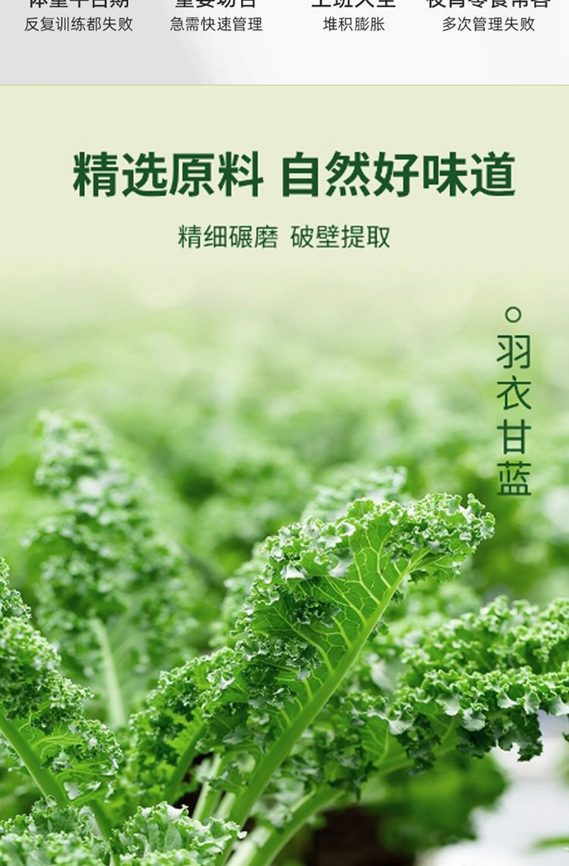 Kale Chia Seed Celery Powder 150g Dietary Fiber Vegetable Drink Mix Meal Replacement key features