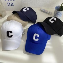 新款潮牌c字母棒球帽百搭ins休闲风情侣鸭舌帽杨幂同款户外遮阳帽