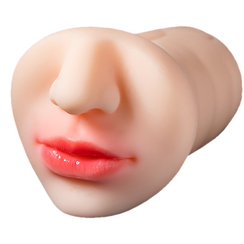 Dispositivo de masturbación masculino Huanqin con forma de vagina realista, juguete sexual masculino con película invertida que se puede insertar.