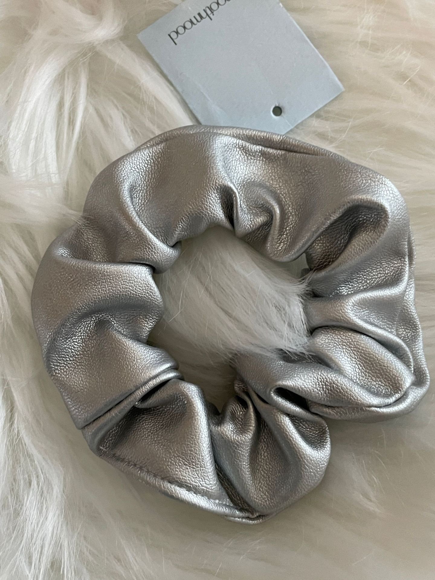 Solid Color Pattern Women's Gender Women's Elegant Simple Style Solid Color Pu Leather Pleated Hair Tie
