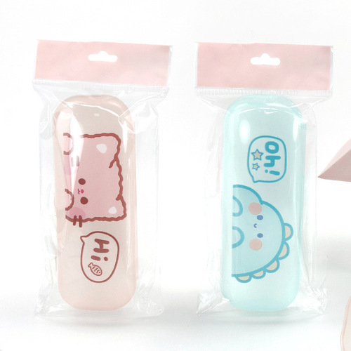 Sunglasses storage box fresh cartoon pp plastic glasses case portable myopia glasses student frame glasses case