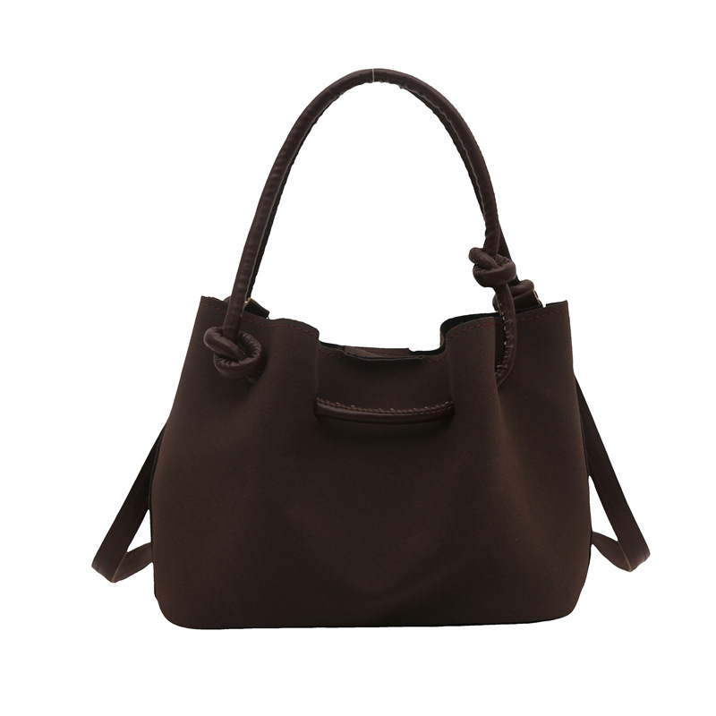 Bolso retro de invierno para mujeres 2024 nuevo diseño de nicho de estilo extranjero bolso de hombro de moda simple bolso de hombro