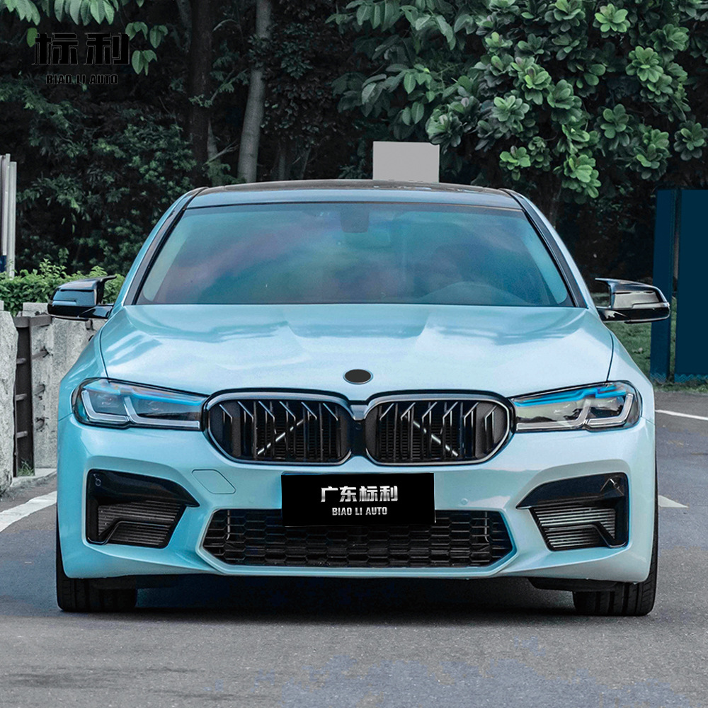 In stock from the manufacturer: 5 Series F10/F18 old to new G30/G38 M5 body kit for complete exterior upgrade