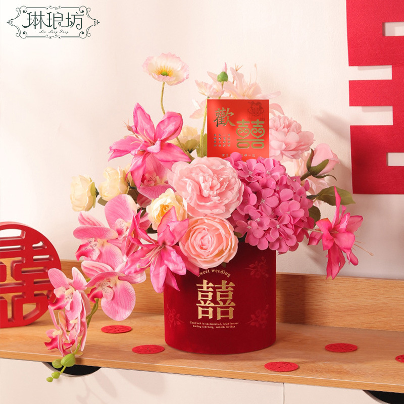 Boda inauguración de la casa tarjeta colgante compromiso boda ramo bendición tarjeta de felicitación festivo doble felicidad tarjeta inauguración de la casa