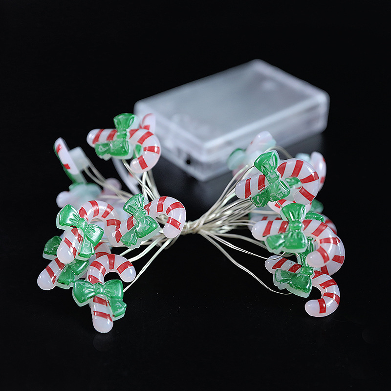Transfronterizos dedicados a la cadena de luces de Navidad campana de Santa Claus LED cadena de luces decoración atmósfera fábrica de lámparas al por mayor