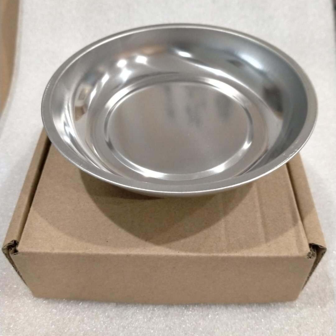 4inch 원형 자석 그릇 규격 108*30mm 크라프트지 상자 포장 스테인리스 도구 자석판 다기능 자석