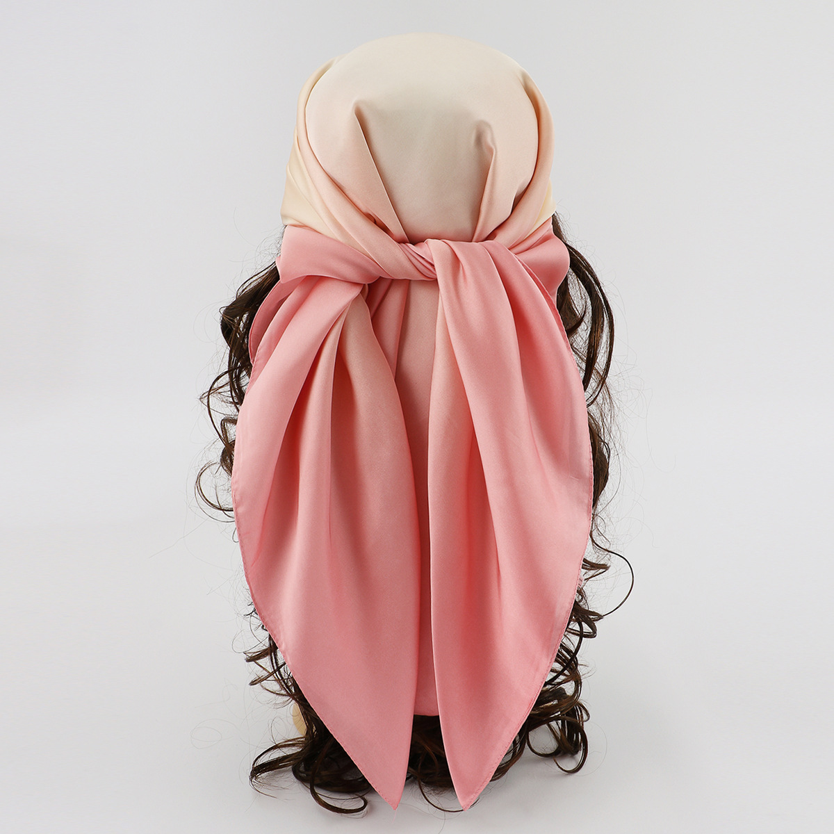 Women's Elegant Tie Dye Satin Silk Scarves display picture 5