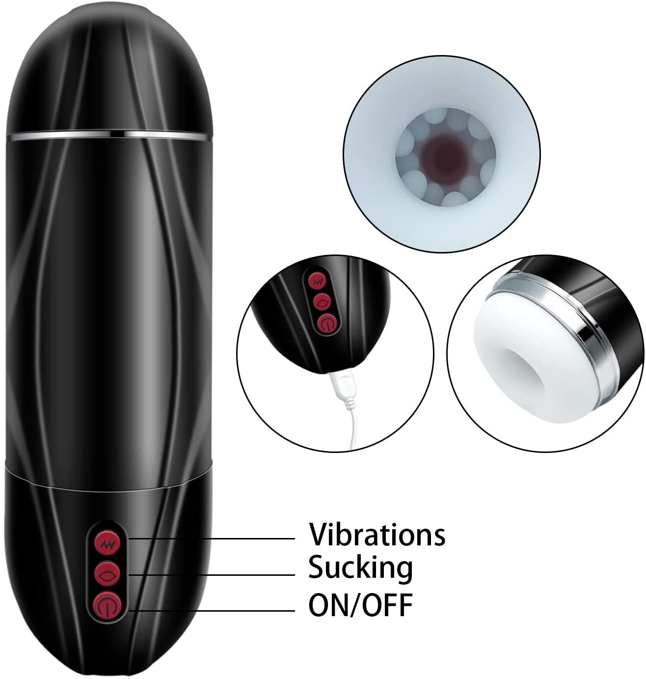 Automatic Masturbation Cup With Vibration And Suction Function_voghion.com