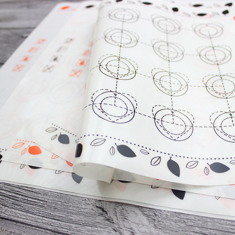 Estera para hornear de silicona macaron de fibra de silicona estera para hornear de silicona resistente a altas temperaturas estera del horno de galletas para hornear antiadherente