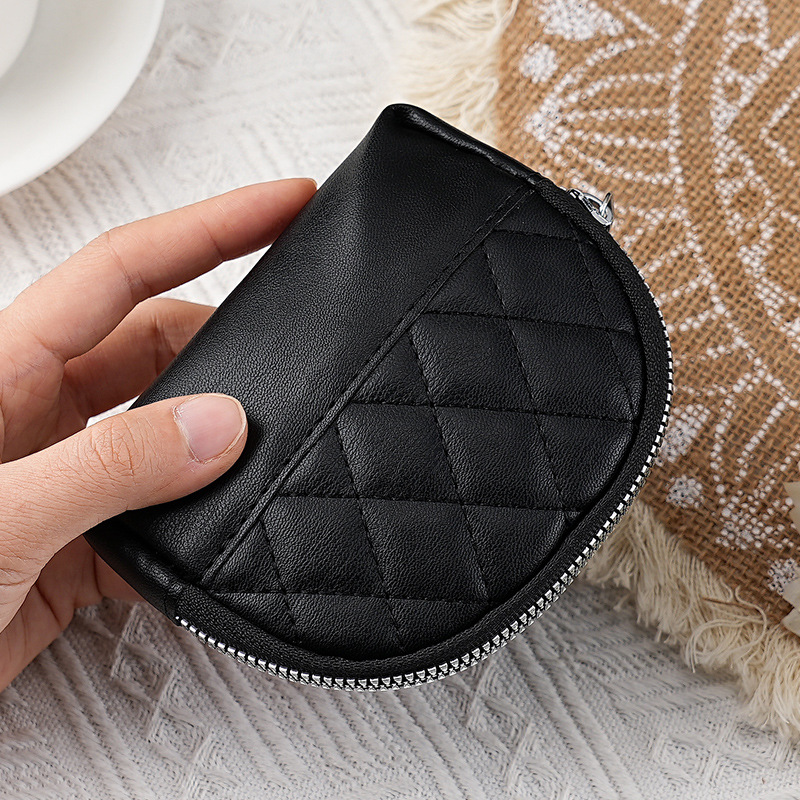 Bolso de mujer fábrica directa - nuevo bolso de mano con cremallera bolso de cambio corto bolso de tarjetas de diamante una pieza