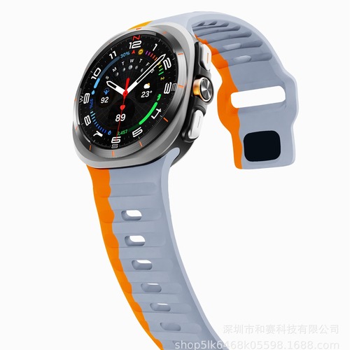 Applicable for Samsung Watch Ultra Wave Detachable Silicone Strap Watch 7654 Step Replacement Wristband