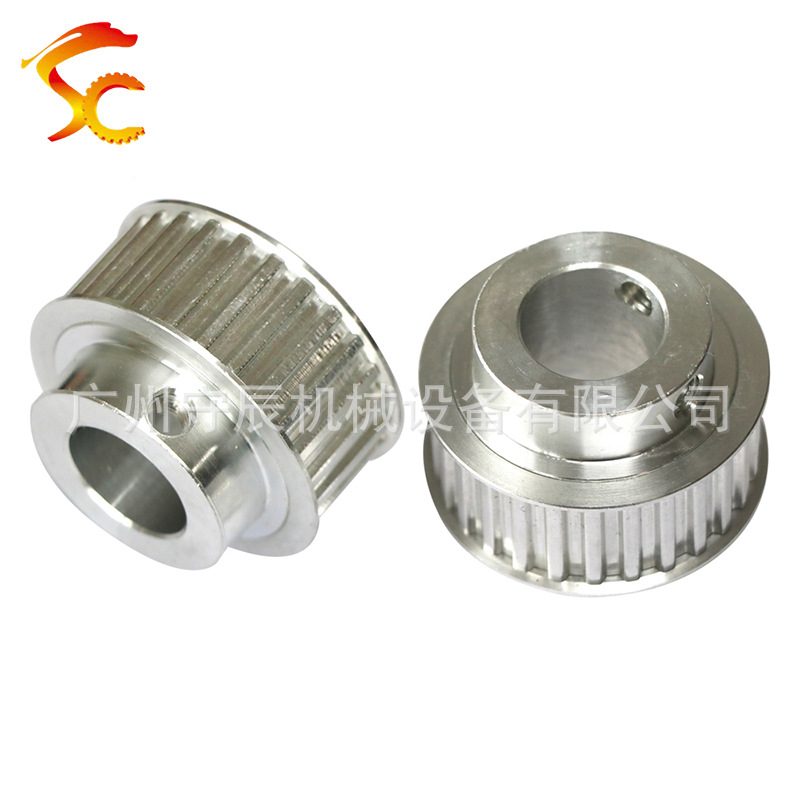 厂家供应同步齿轮 铝合金带轮 T5 27齿 内孔18 齿面16 滚齿精加工