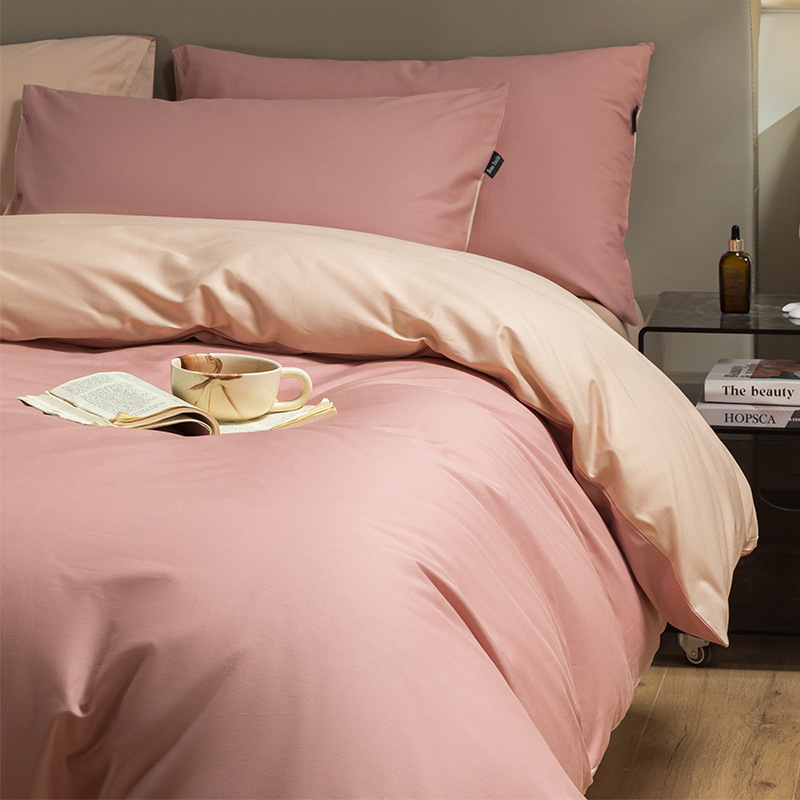 60 camas de algodón conjunto de cuatro piezas 2025 nueva sábanas de algodón de lujo ligero de algodón largo cuatro estaciones colcha de cama universal
