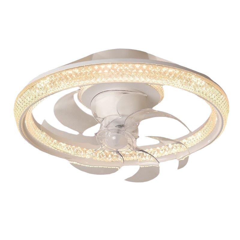 [Selección estricta] lámpara de ventilador 2025 nuevo estilo simple y moderno 360 grados sacude la cabeza de viento crema cama principal lámpara de techo