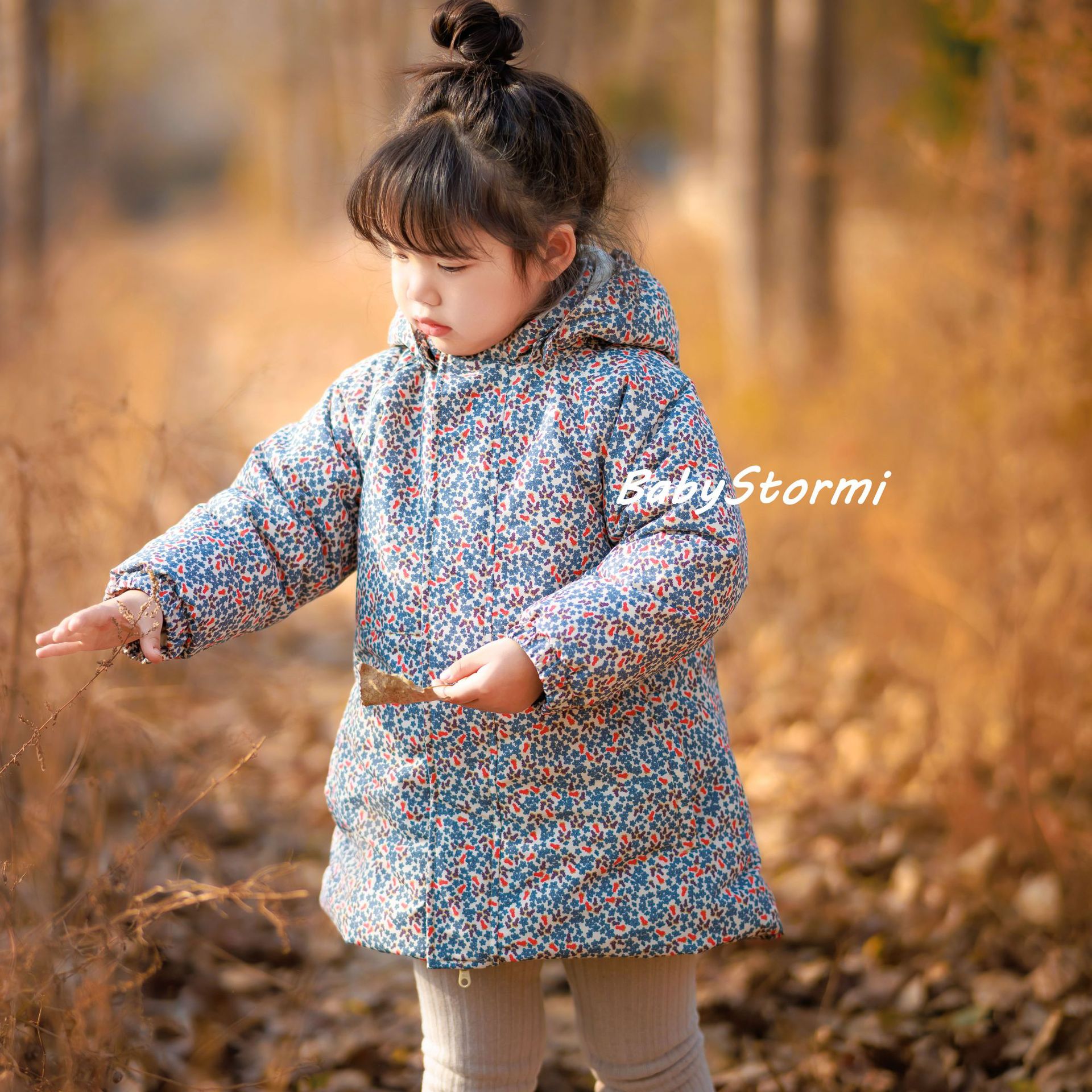New Danish windproof parka for girls and boys, fleece-lined outerwear