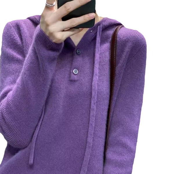 Cashmere short woolen sweater