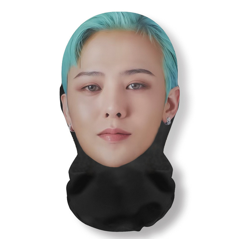新款3D仿真人明星人脸装扮头套派对装饰面罩明星全脸搞笑网纱头套|undefined