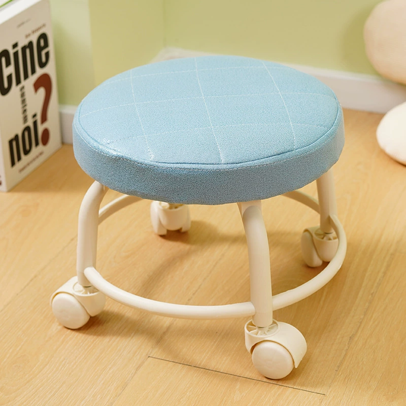 Шкив Низкий стул Универсальный стул маленький табурет мобильный домашний роторный табурет с колесом арендная комната стул бесшумный противоскользящий