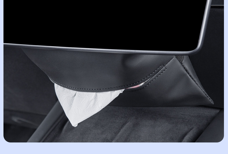 Suitable for the New Tesla Updated Version Model 3Y Car Tissue Box Hidden Tissue Holder Hanging-Style Modification Accessories