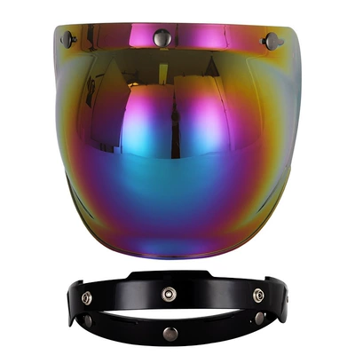 with Bracket Set, Motorcycle Safety Supplies - rainbow-lens-black-frame