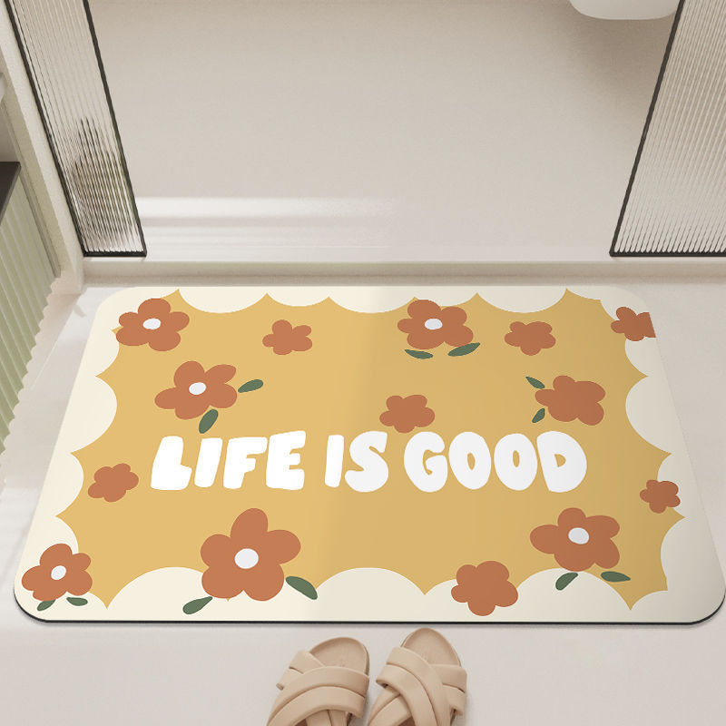 Xiaoqing fresh air home floor mat diatom mud style floor mat entrance door mat bathroom floor mat bathroom floor mat