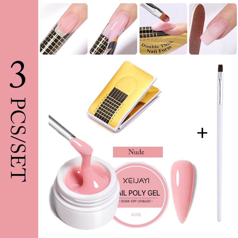 Uñas fototerapia extensión pegamento traje extensión rápida con soporte de papel fototerapia pluma Firme y Duradera adecuado para el principiante