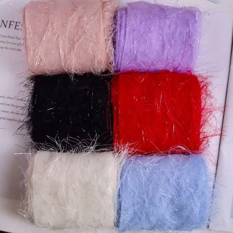 Hot sale 8cm feather yarn fung silk ribbon head flower shoes flower hat flower clothes grab clip ponytail clip bow accessories