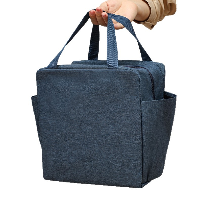 Bolsa de almuerzo de dos lados de gran capacidad, bolsa de almuerzo portátil, bolsa de almuerzo