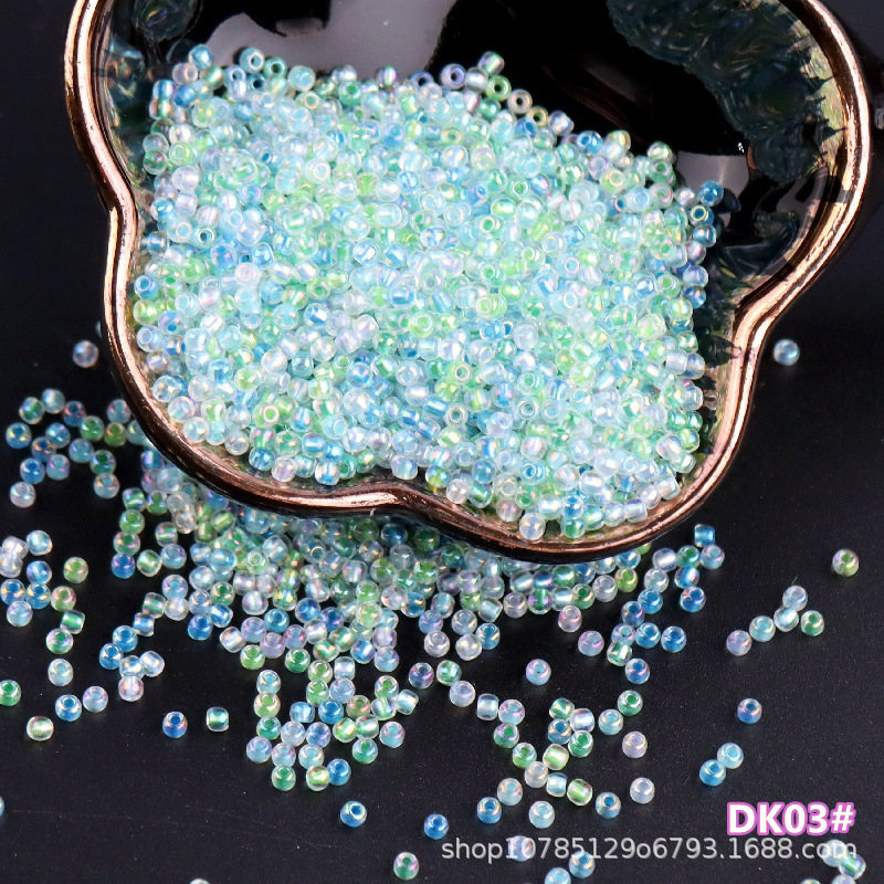 DK03 블루 그린 믹스 / 슈퍼 2mm 10g 약 800