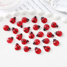 跨境爆款七星瓢虫美甲饰品可爱卡通迷你树脂昆虫DIY指甲装饰批发