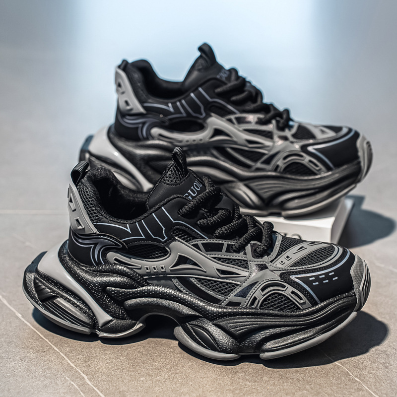 High-End Men's Shoes 2025 Autum New Men's Trendyy Versatile Outdoor Casual Wear-Resistant Thick-Soled Sports Shoes High-End Men's Shoes 2025 Autum New Men's Trendyy Versatile Outdoor Casual Wear-Resistant Thick-Soled Sports Shoes