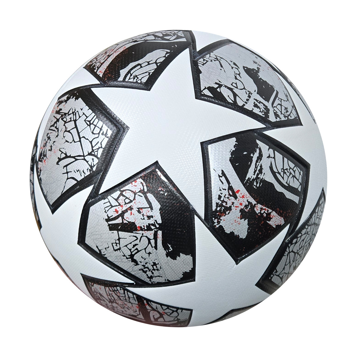 Balón de Fútbol Personalizado de la Copa de Europa, Tamaño 5 y 4, PVC Cosido a Máquina, Cuero PU, Venta Directa de Fábrica, Balón de Fútbol Infantil Transfronterizo