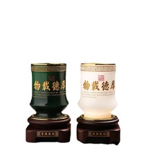 厂家直播货源批发办公室摆件琉璃玉石装饰工艺品璃笔筒工艺礼品
