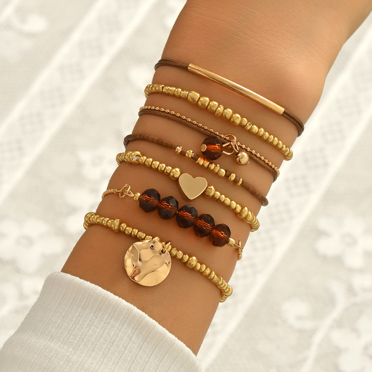 Minimalist & Stackable Layered Bracelets, Lightweight And Comfortable. Hypoallergenic, Kind To Sensitive Skin. A Subtle Way To Elevate Your Daily Look_voghion.com