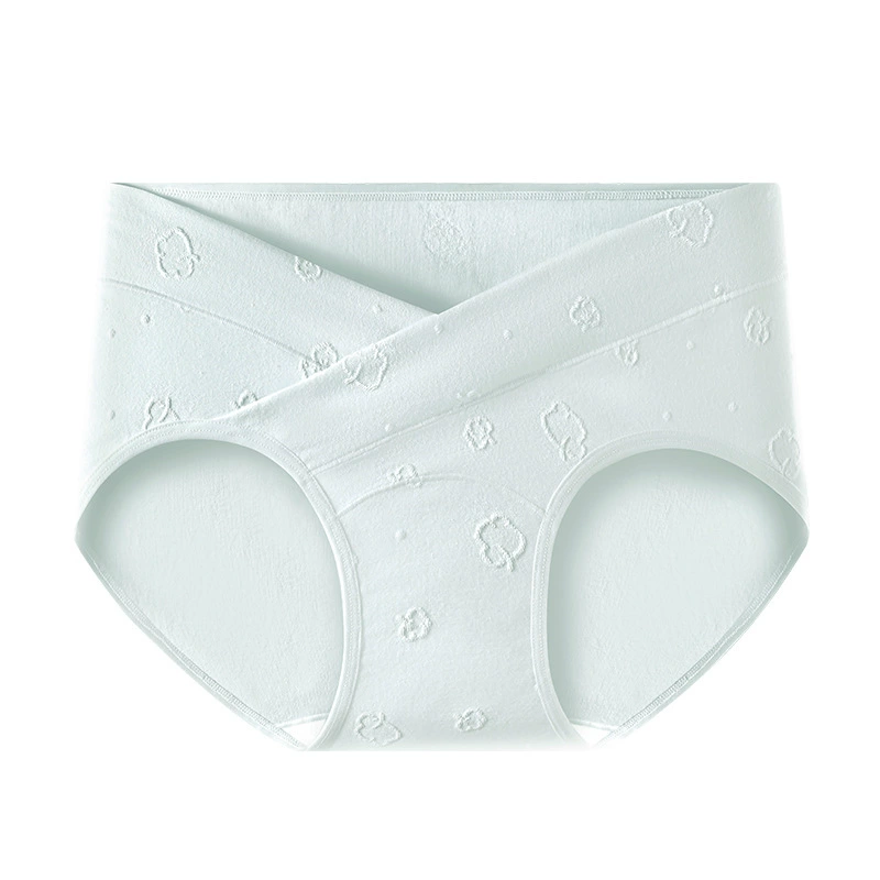 Cotton long breathable comfortable antibacterial underwear for pregnant, hip-accented