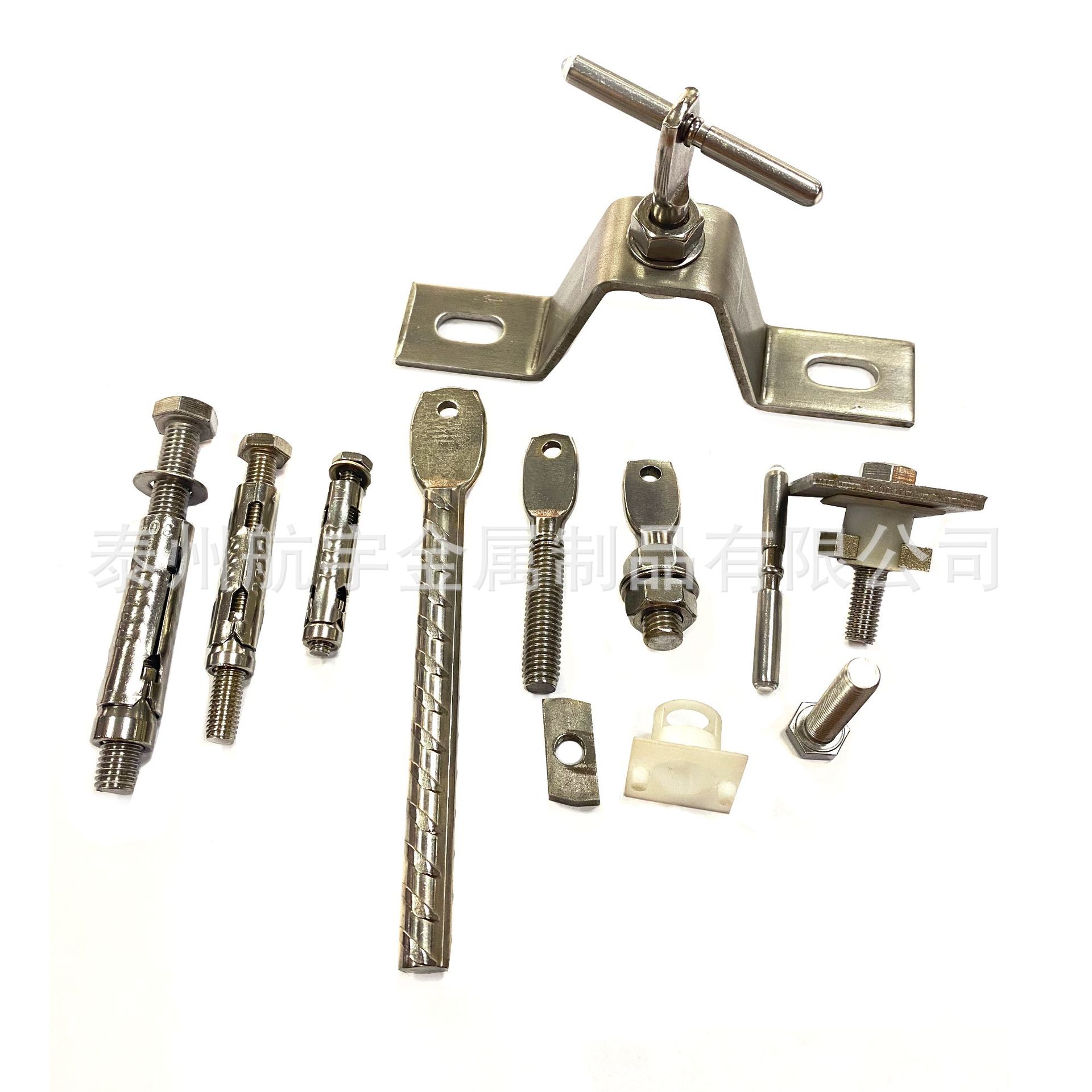 304不锈钢Z挂件大理石挂几字型挂件316幕墙石材车修扁头配套销钉