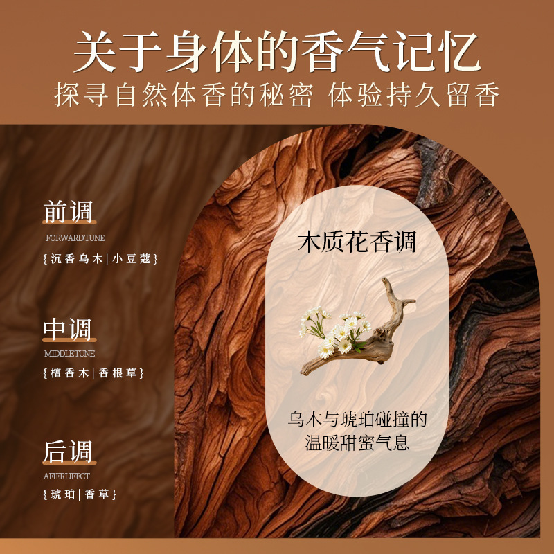 Ruila Feier琥珀乌木香氛沐浴露保湿清洁肌肤滋润持久留香正品|undefined