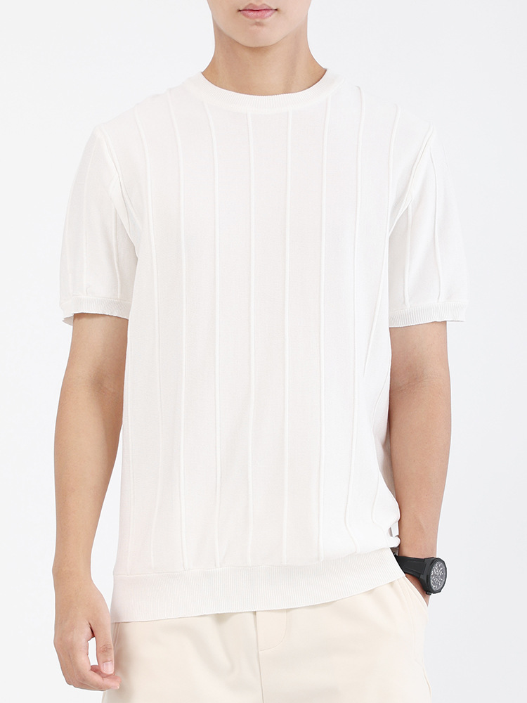 Hombre de verano camiseta de manga corta camiseta de hielo sólido camiseta de punto camiseta camiseta de base camiseta de vestir ropa de hombre al por mayor sensación de hielo