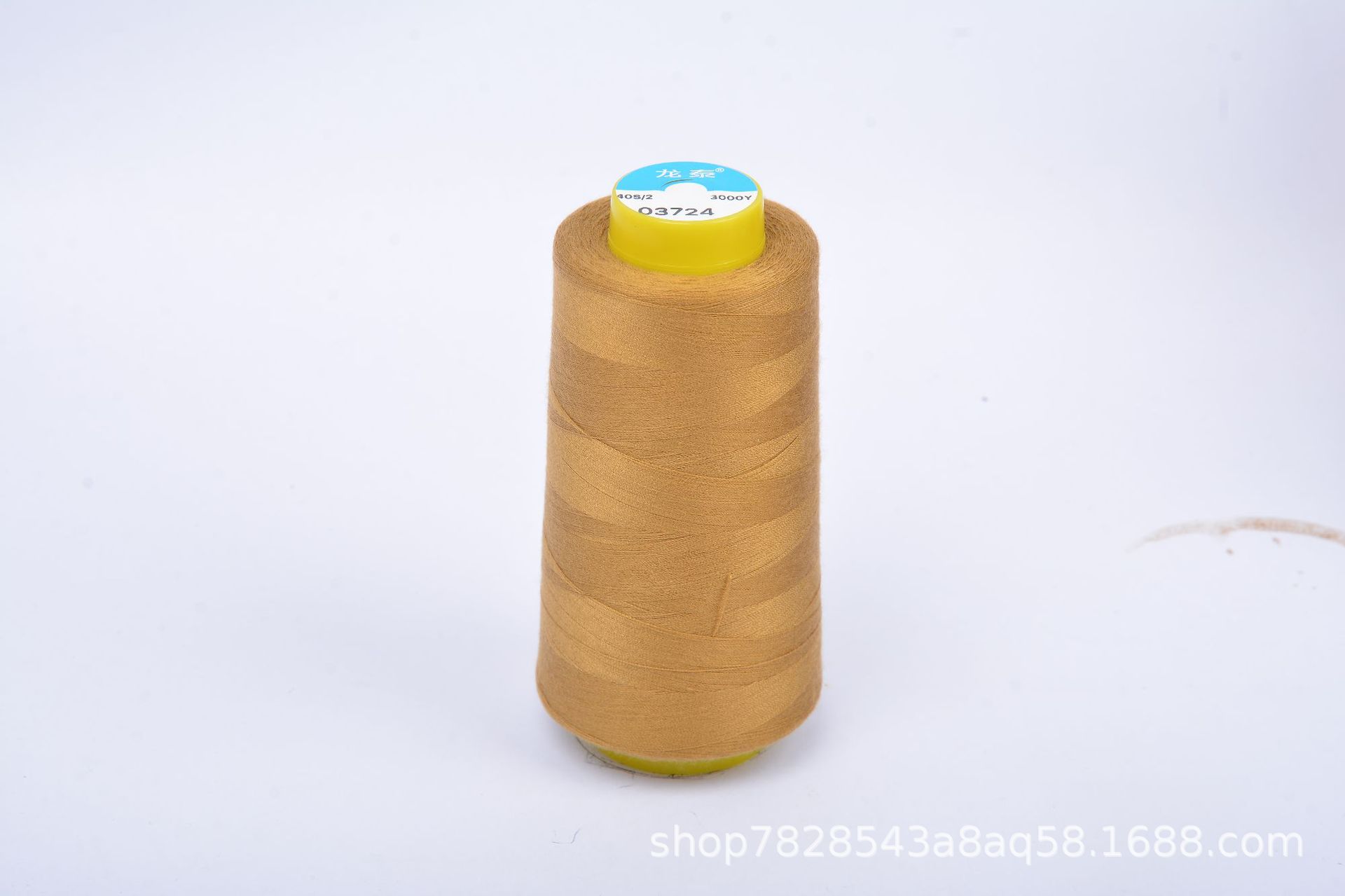 402 Liu Qing 3000 yardas línea de costura serie marrón línea especial de fábrica de ropa línea de máquina de coser de alta velocidad