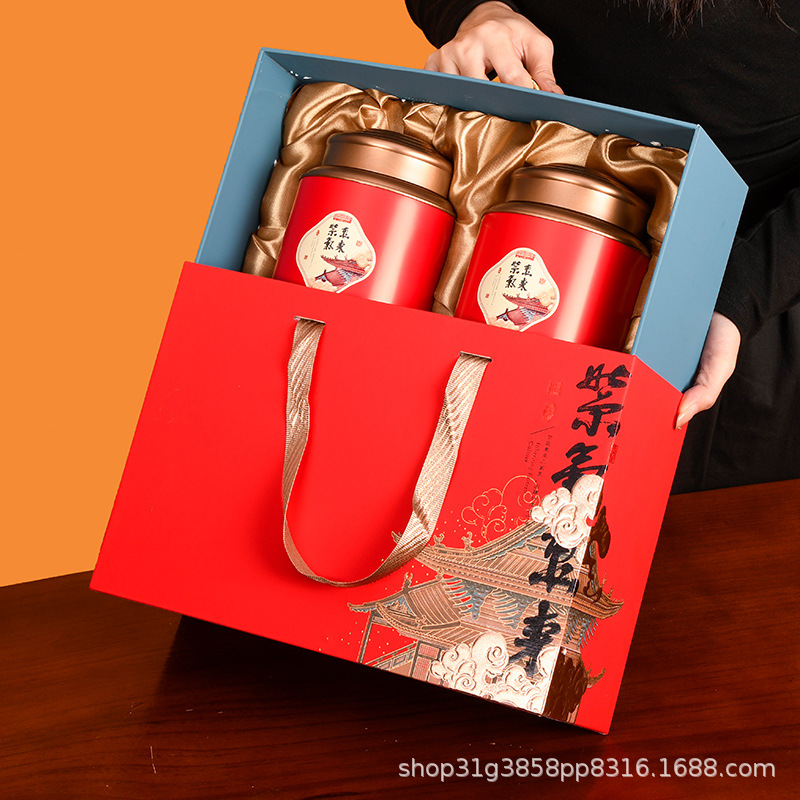 茶叶包装盒高档红茶绿茶通用一斤装凤凰单从金骏眉茶叶铁盒空礼盒