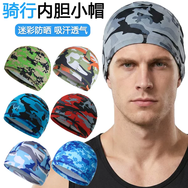 Cross-Border Cycling Cap, Bicycle and Motorcycle Helmet Liner Cap, Summer Outdoor Sports Cap, Windproof and Dustproof, Quick-Drying