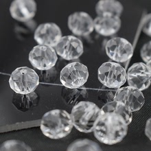 玻璃切面球珠 diy手工串珠手鏈項鏈首飾材料配件水晶珠散珠子飾品