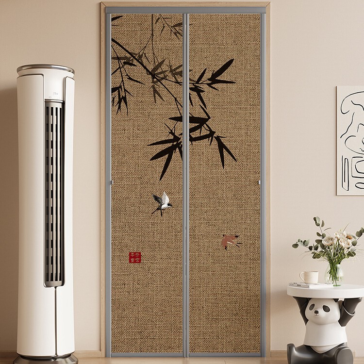 Door Curtain Anti-Air Conditioning Magnetic Strip Simple Strong Blocking Curtain Partition Curtain 2025 New High-End Windshield Air-Conditioning Door Curtain