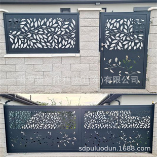 CNC Guardrail Door Panel Laser Cutting Screen Partition Engraving Board Wall Wall Hanging Decoration Hollow Facade