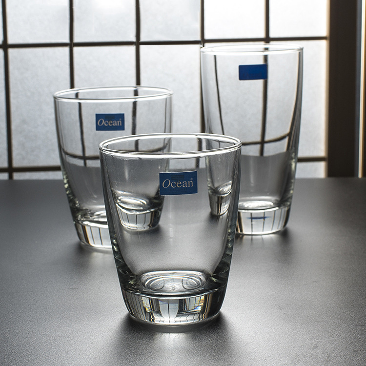 Ocean Dela Luo Classic Glass Tea Cup Beverage Milk Coffee Breakfast Hotel Home Hot and Cold Universal