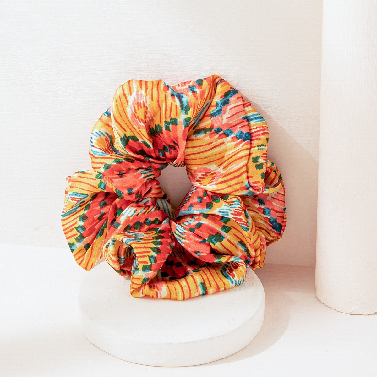 Women's Retro Printing Cloth Hair Tie display picture 6