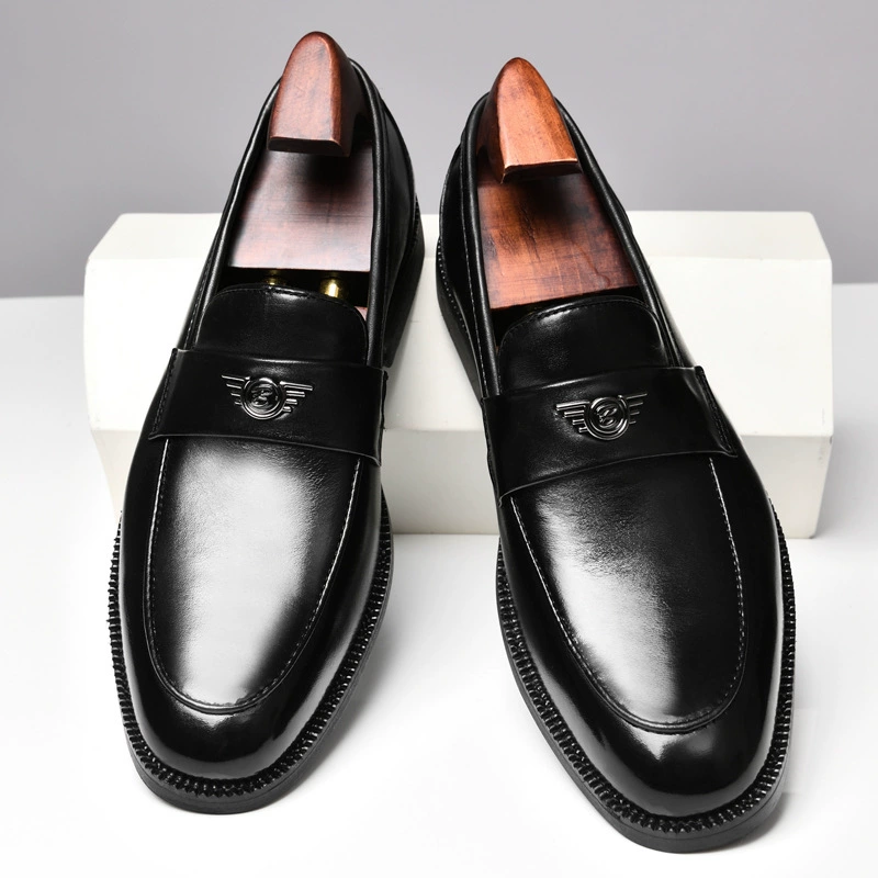 2122 Мужская обувь Деловая кожаная обувь из натуральной кожи Классическая повседневная обувь на весну и лето Низкие клетчатые туфли больших размеров